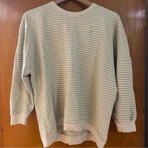 Zyia Active Stripe Crewneck Sweatshirt